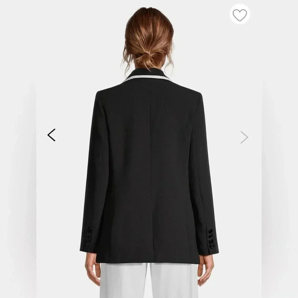 Karl Lagerfeld [8] Contrast-Trim Blazer NWT - Picture 3 of 8